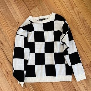 Checkered sweater